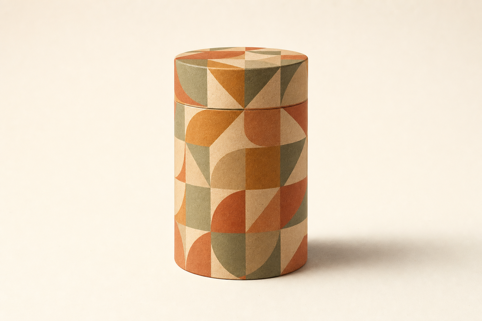 Cylinder med mønstertryk