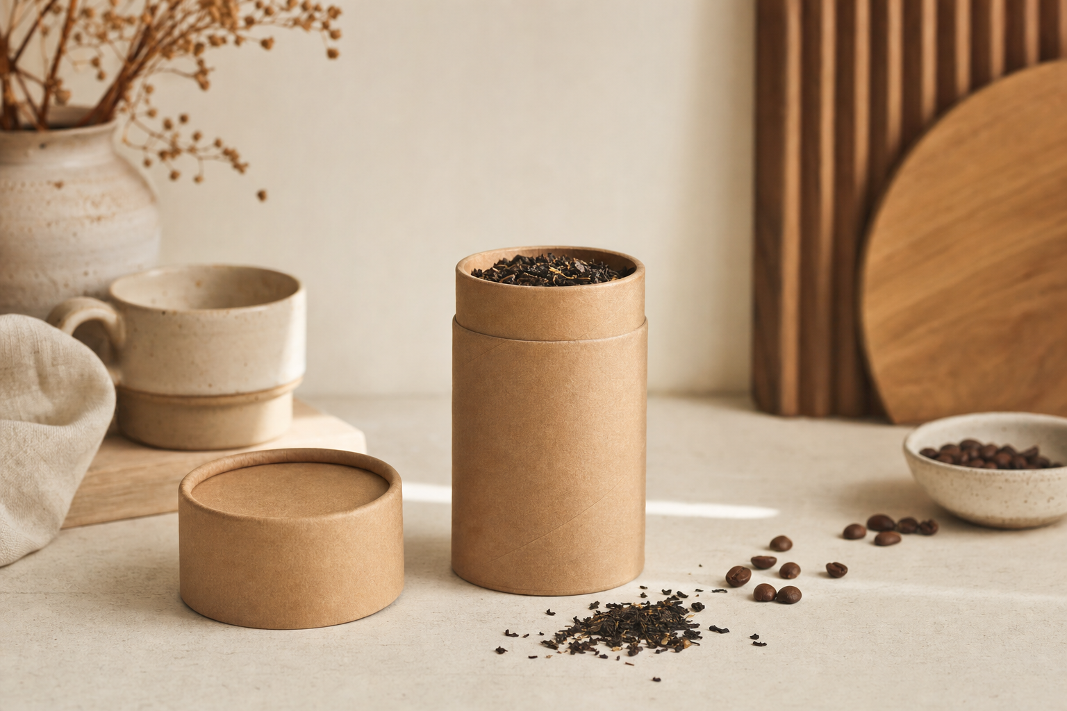 Cylinder til te og kaffe